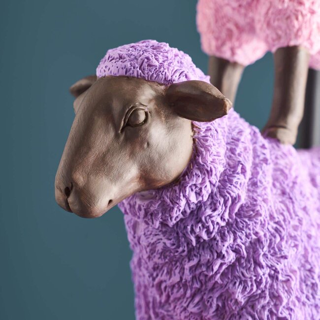 Werns Werner Voß - Lampe de Table - Lampe Animale Moutons Colorés - H 68 cm