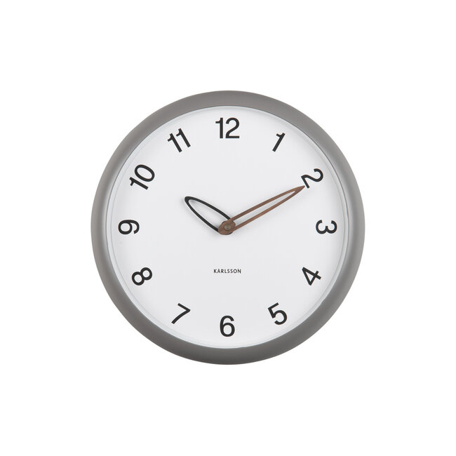 Karlsson - Horloge Murale Bella - gris