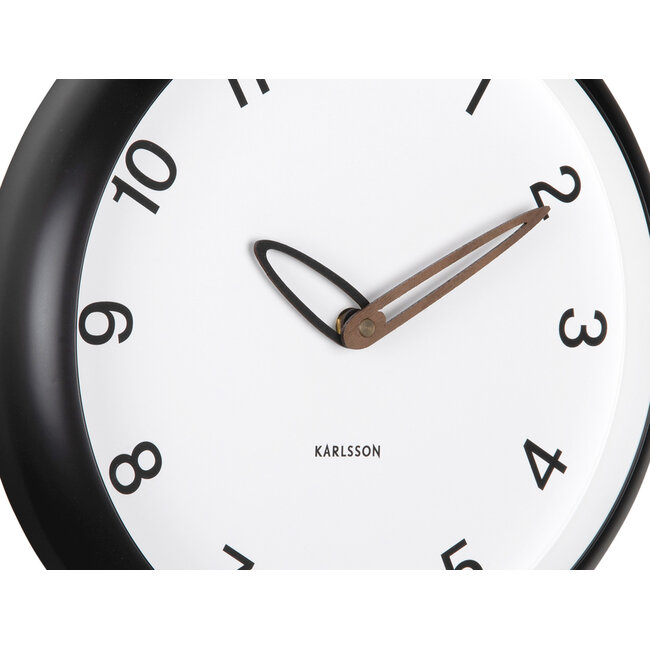 Karlsson - Horloge Murale Bella - noir