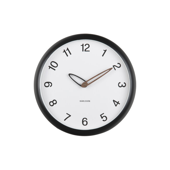 Karlsson - Horloge Murale Bella - noir