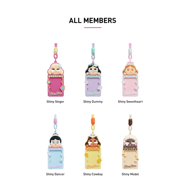 Pop Mart - CRYBABY Shiny Shiny Card Holder Blind Box - Bag Charm