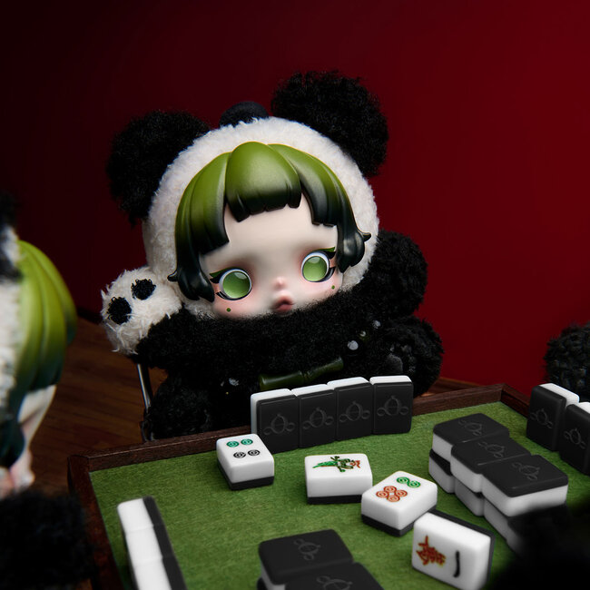 Pop Mart - SKULLPANDA Lazy Panda Bag Charm - Pluche Hanger