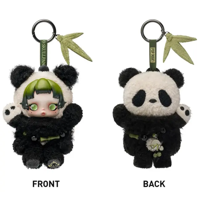 Pop Mart - SKULLPANDA Lazy Panda Bag Charm - Pluche Hanger