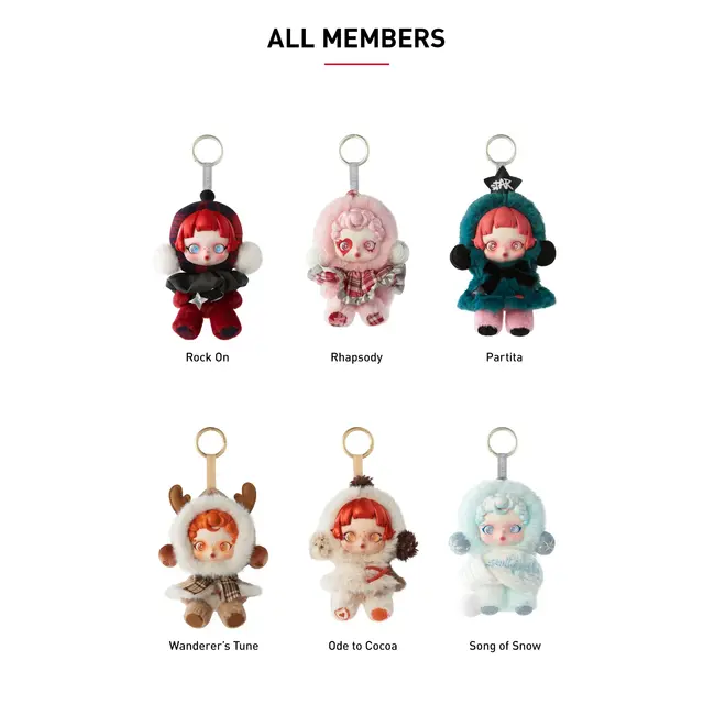 Pop Mart - SKULLPANDA Winter Symphony Series - Pluche Bag Charm