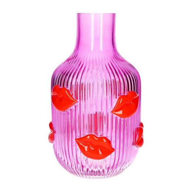 GiftCompany Vase L'amour - H 30 cm - transparent pink