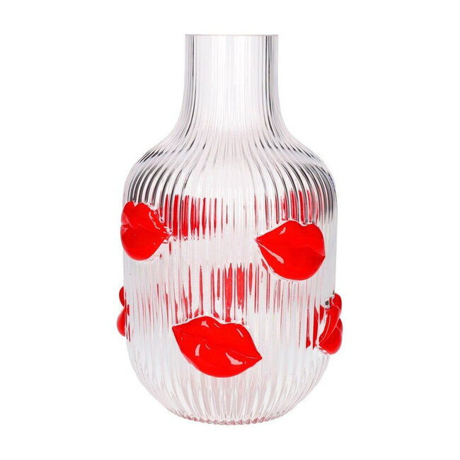 GiftCompany - Vase L'amour - H 25 cm - transparent - lips