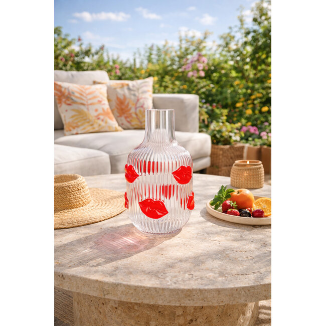 GiftCompany - Vase L'amour - H 25 cm - transparent - Lippen