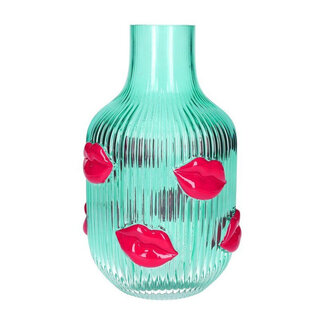 GiftCompany Vase L'amour - H 25 cm - transparent türkis GiftCompany Vase L'amour - H 25 cm - transparent türkis
