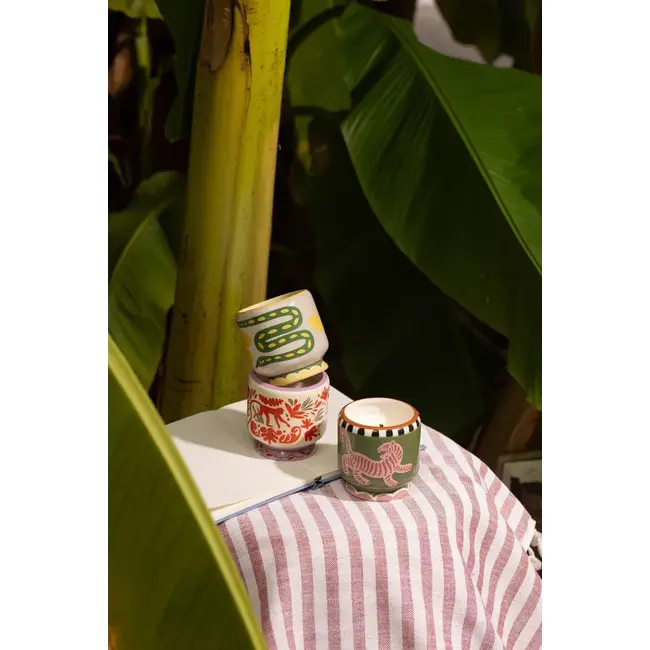 Paddywax - Geurkaars A Dopo Snake - wild lemongrass (fresh) - keramiek 227 gr.