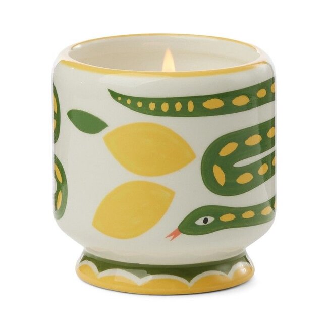 Paddywax - Geurkaars A Dopo Snake - wild lemongrass (fresh) - keramiek 227 gr.