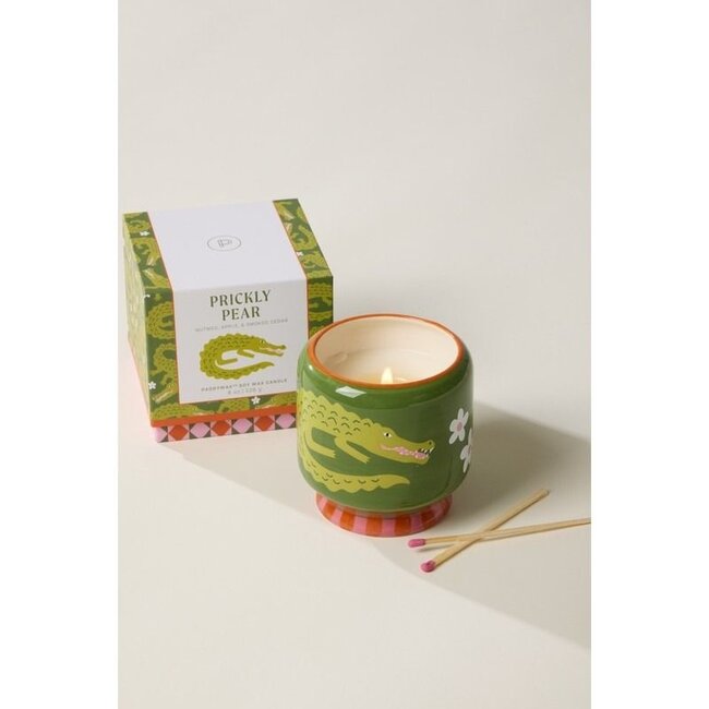 Paddywax - Bougie Parfumée A Dopo Crocodile - noix de muscade, eucalyptus, feuille de cannelle, verdure rosée - céramique 227 g.