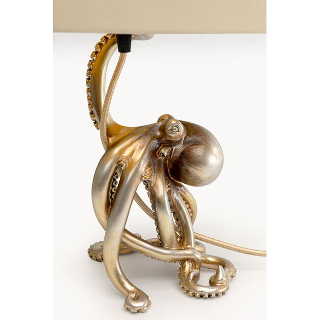Kare Design - Tischleuchte - Tierleuchte Oktopus mit Lampenschirm