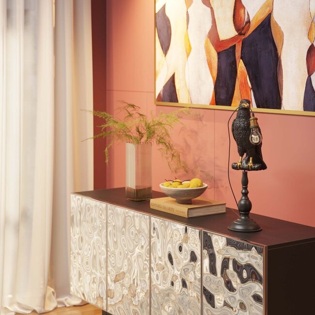 Kare Design - Tafellamp - Dierenlamp Zittende Kraai