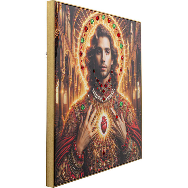 Kare Design - Tableau Encadré Saint Halo Man - 100 x 100 cm