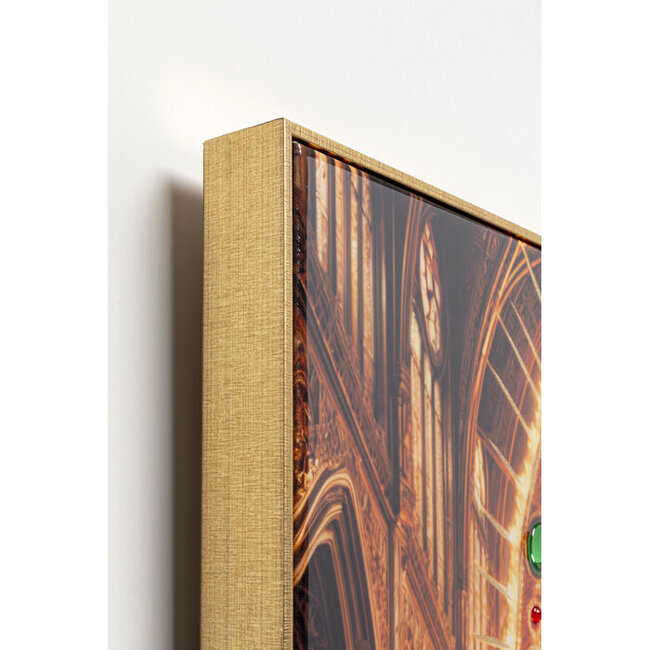 Kare Design – Gerahmtes Bild Saint Halo Man  – 100 x 100 cm