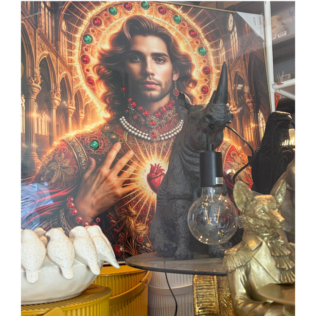 Kare Design - Tableau Encadré Saint Halo Man - 100 x 100 cm