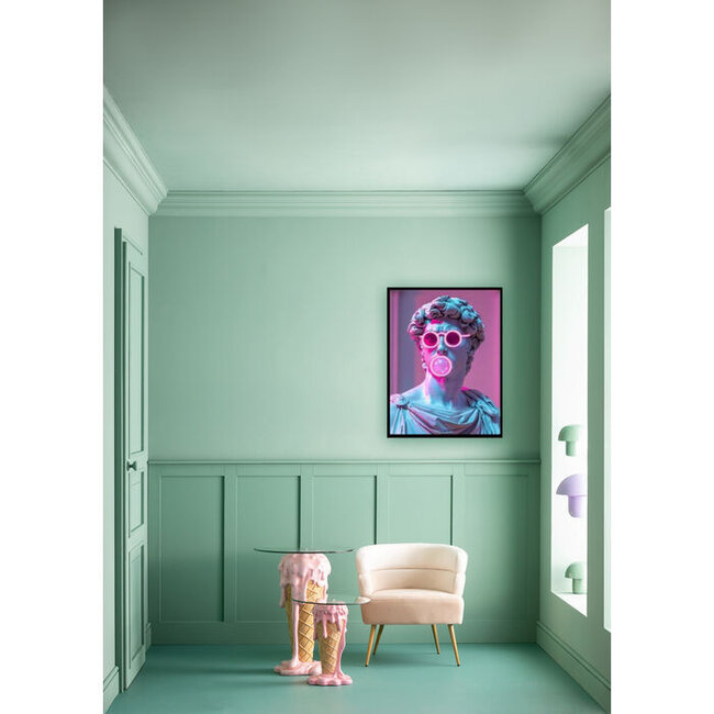 Kare Design - Décoration Murale LED Cheeky David - 80 x 120 cm