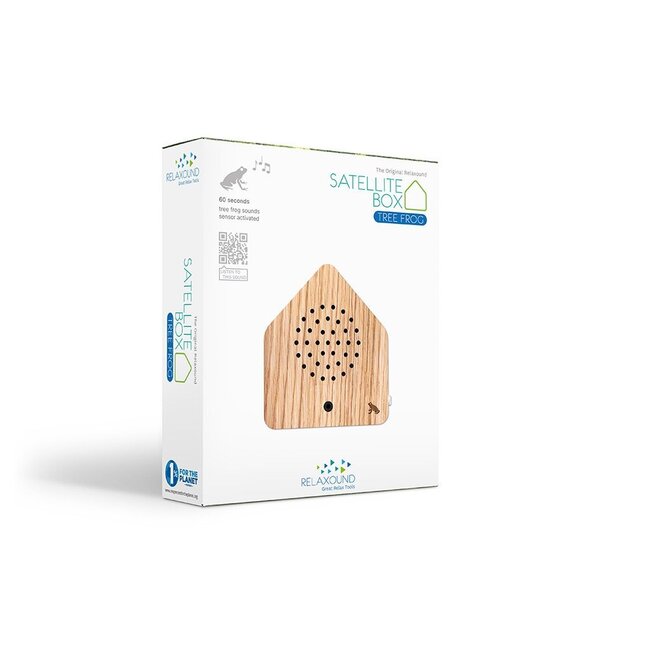 Relaxound - Satellitebox Tree Frog - wood - motion detector
