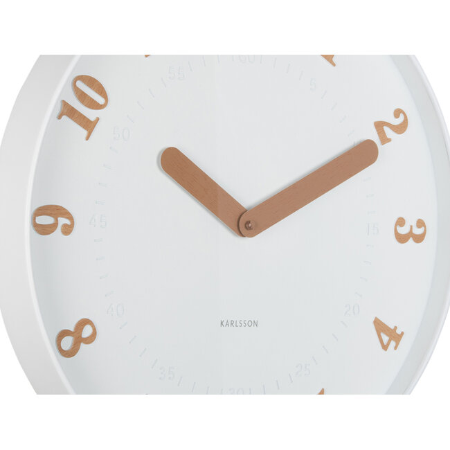 Karlsson - Horloge Murale Amena - blanc
