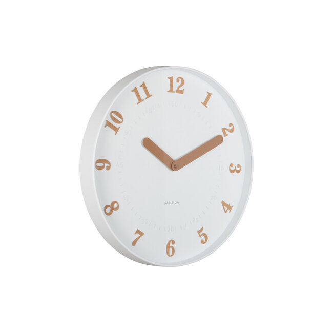 Karlsson - Horloge Murale Amena - blanc