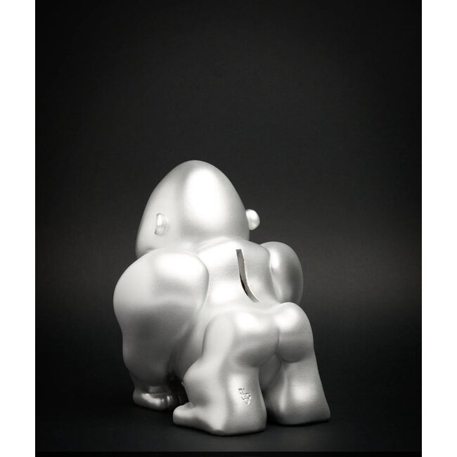 Blogo Design – Spardose Gorilla – silber