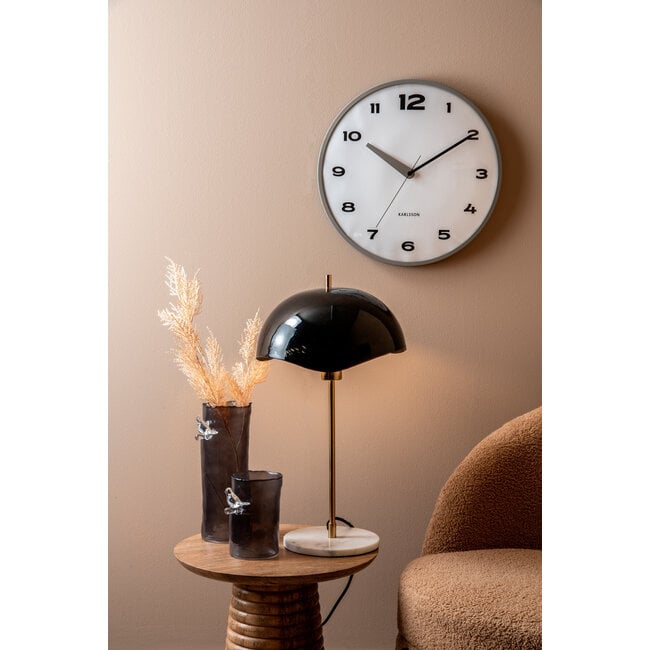 Present Time - Vaas Bird on Branch - Vogel op Tak - large - donkergrijs