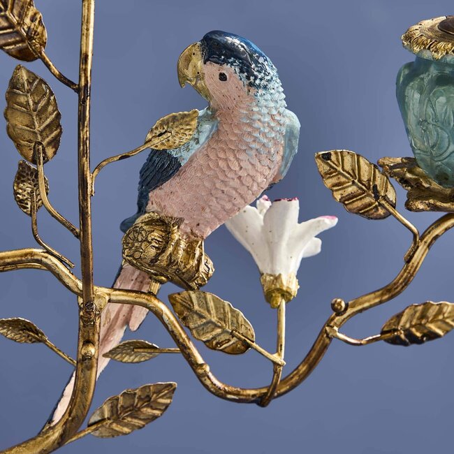 Werns Werner Voß - Kaarshouder - Kandelaar Olifant - handgeschilderd