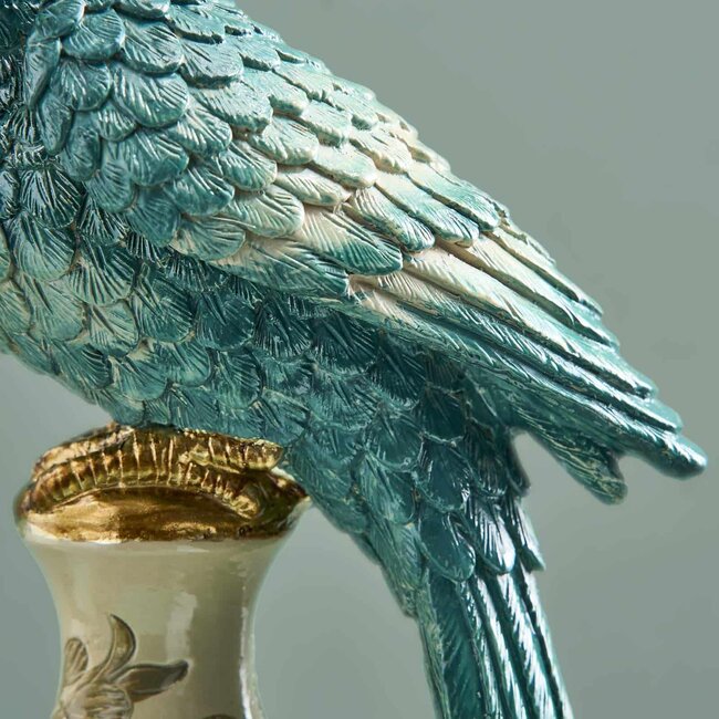 Werns Werner Voß - Candle Holder - Candlestick Parrot - set of 2 - turquoise