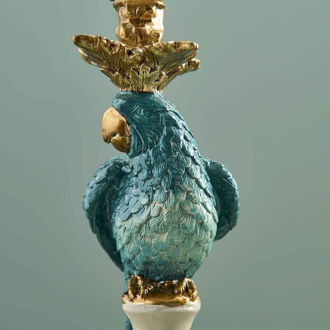 Werns Werner Voß - Candle Holder - Candlestick Parrot - set of 2 - turquoise