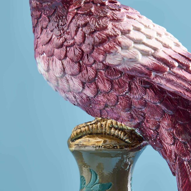 Werns Werner Voß - Candle Holder - Candlestick Parrot - set of 2 - pink