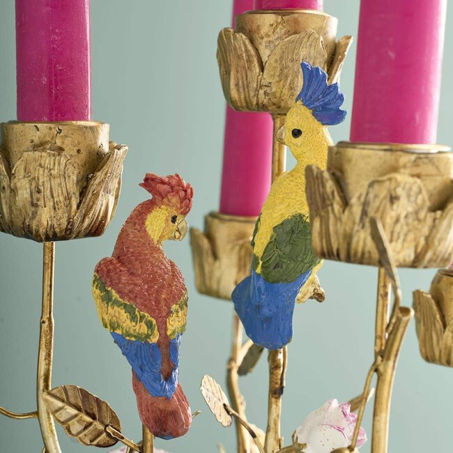 Werns Werner Voß - Candle Holder - Candlestick Lion - hand-painted