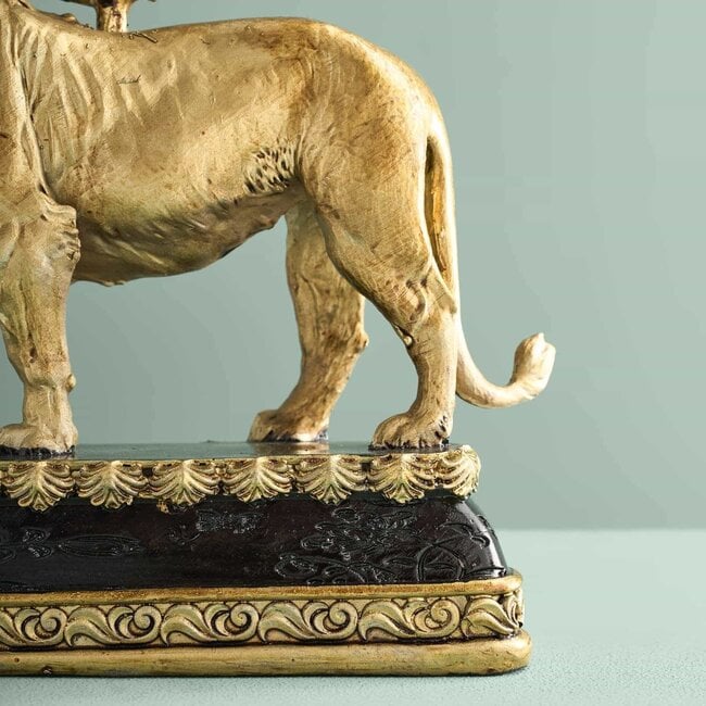 Werns Werner Voß - Candle Holder - Candlestick Lion - hand-painted