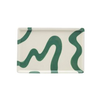 Que Rico Tray Alejandro - Spanish Swirls Green