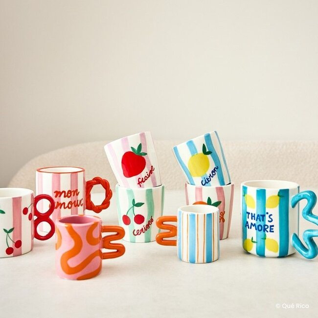 Que Rico - Beker Espresso Mug  Aurora - set van 2