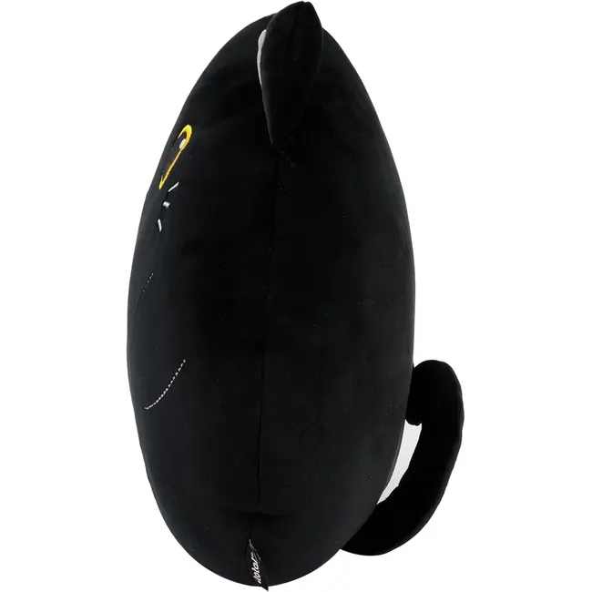 i-total - Flauschiges Kissen Schwarze Katze - sitzend