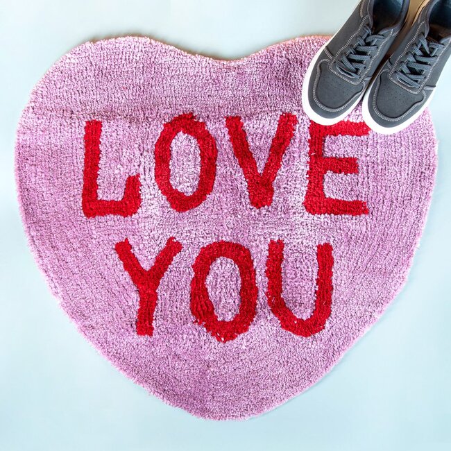 Bitten - Tapis de Bain Love You Cœur