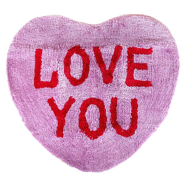 Bitten - Bath Mat Love You Heart
