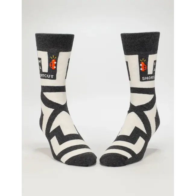 Blue Q - Socks I Know A Shortcut - size 40-46 (men)