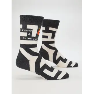 Blue Q Socks I Know A Shortcut - men