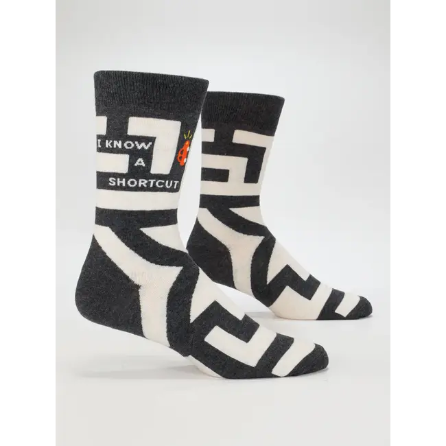 Blue Q Socks I Know A Shortcut - men