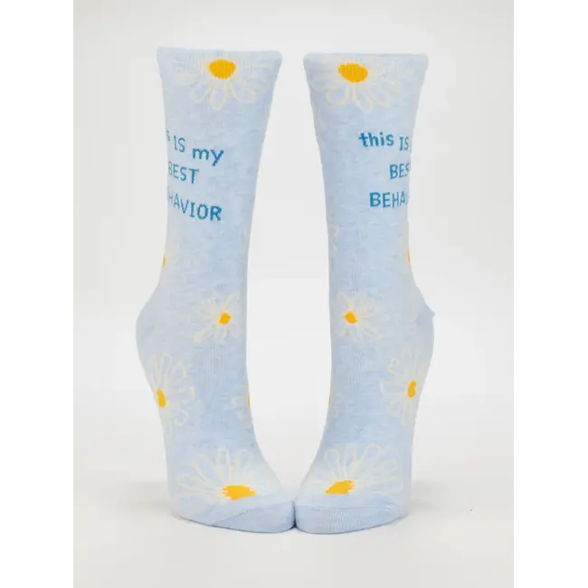 Blue Q - Socken This Is My Best Behaviour - Größe 36-41 (Damen)