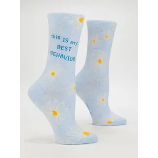 Blue Q Sokken This Is My Best Behaviour - vrouwen