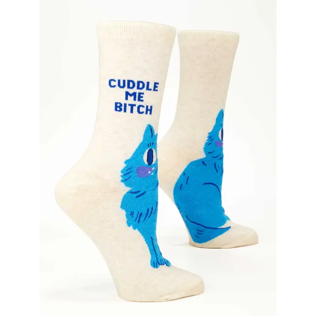 Blue Q - Sokken / Kousen Cuddle Me Bitch - maat 36-41 (vrouwen)