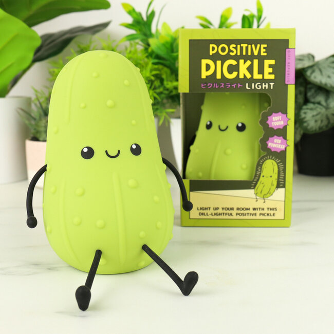 Gift Republic - Table Lamp Positive Pickle - USB Rechargeable - soft touch