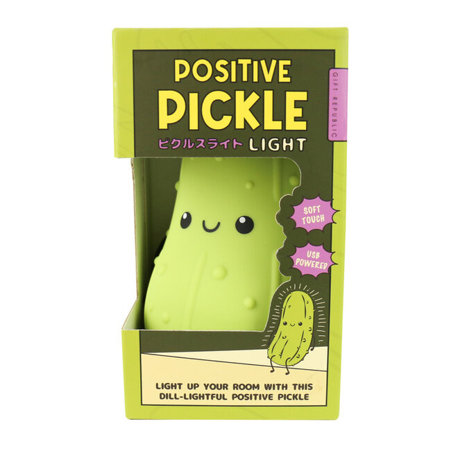 Gift Republic - Tafellamp Positive Pickle - USB oplaadbaar - soft touch