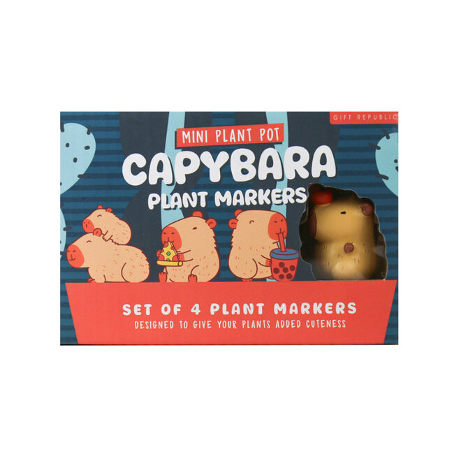 Gift Republic - Plant Markeerders Capybara - set van 4