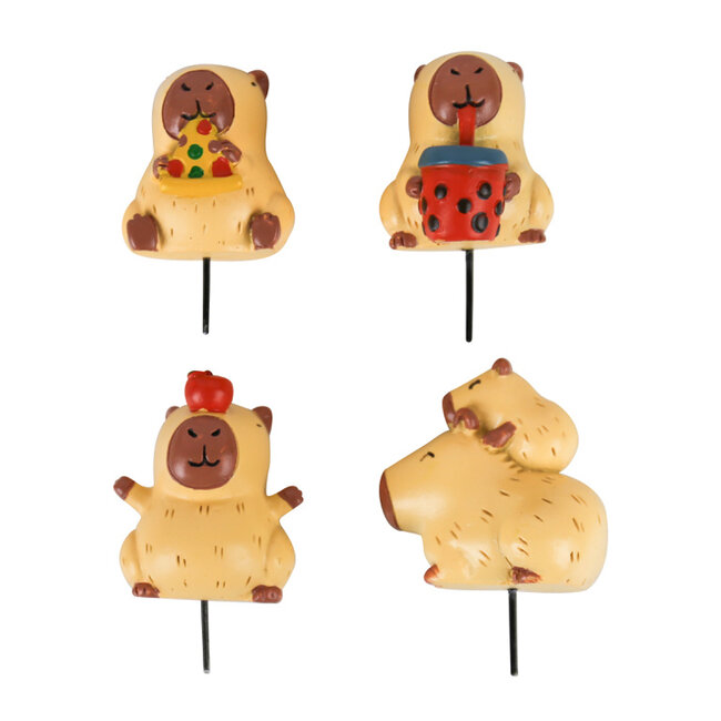 Gift Republic - Plant Pot Markers Capybara - set of 4