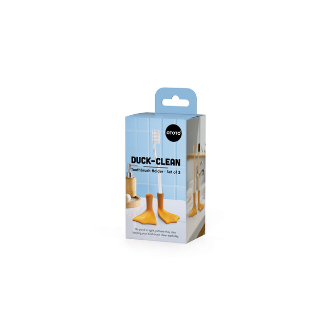 Ototo - Tandenborstelhouder Duck-Clean - set van 2