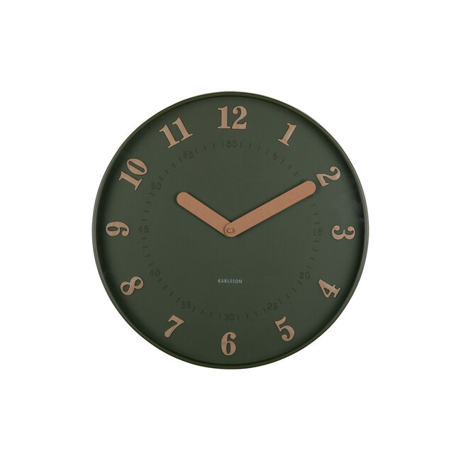 Karlsson - Horloge Murale Amena - vert