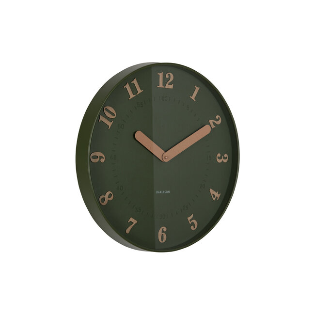 Karlsson - Horloge Murale Amena - vert